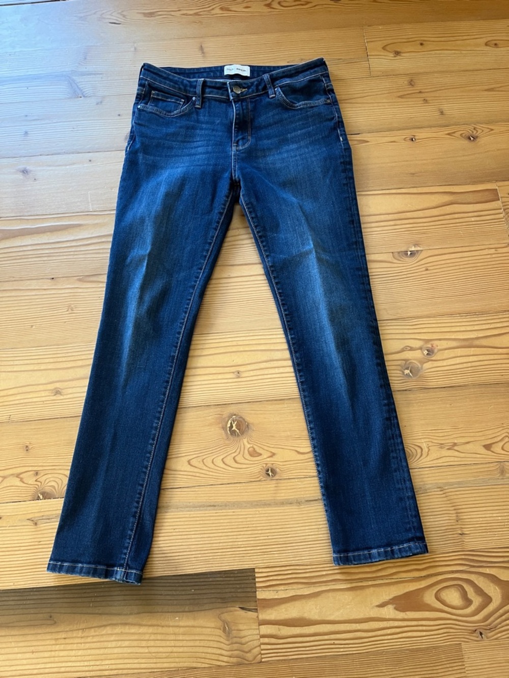 Diet-Dish denim Women’s Straight Leg Jeans in Dark Blue